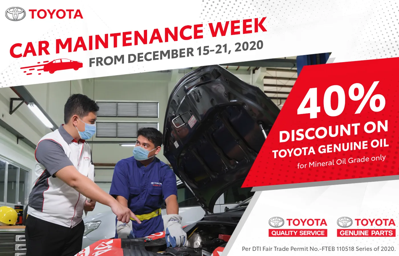 Toyota announces Car Maintenance Week and more service offers this December