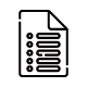 A black cartoon icon of a form
